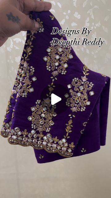 Designs By Deepthi Reddy on Instagram: "Deepthi Reddy Maggam, Jubilee Hills.

We do not sell sarees, and strictly do not repost..! 

We are only into customisation and no ready mades. 

+91 9963355011 call now to order yours.

(Blouse can be customised in any color of your choice as per saree requirement)

SAREE IS PROVIDED BY CLIENT..
.
.
.
.
.
#designsbydeepthireddy#deepthireddymaggam#sareeblouse#customisedblouse#designerblouse #aariworkblouse #elegantblouse#maggamblouse #trendingblouse#sangeet#latestblouse #trendyblouse#fashionblouse#handembroideryblouse #premium#elite#luxurious #classy#exclusive" Luxury Zari Work Blouse Piece For Rituals, Maggam Designs For Blouses, Luxury Purple Unstitched Blouse Piece, Luxury Purple Blouse With Resham Embroidery, Blouse Designs Maggam Work, Jayanti Reddy Blouses, Jayanti Reddy Purple Lehenga, Luxury Saree, Exclusive Blouse Designs