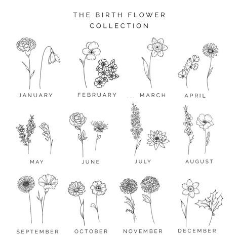 180+ Beautiful Birth Flower Tattoo Ideas (2023) - TattoosBoyGirl Tattoos Ethereal, December Flower Tattoo, Month Flower Tattoos, Birth Month Flower Tattoos, Tattoos Moon, Ethereal Tattoos, December Flower, Flor Tattoo, Flower Bouquet Tattoo