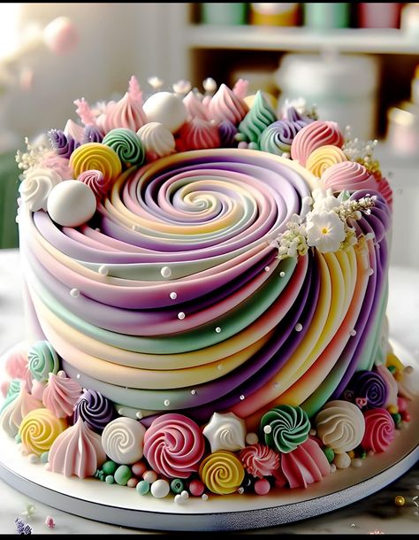 Cake Trends 2024, Decorate A Cake, Beautiful Cake Designs, Cake Decoration Ideas, Creative Cake Decorating, Cake Decorating Frosting, Creative Birthday Cakes, Baby Birthday Cakes, Cake Decorating Designs