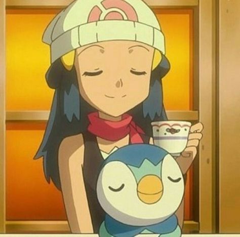 Dawn And Piplup, Pokemon Dp, Ash And Dawn, Ash Pikachu, Pokemon Ash And Serena, 00s Nostalgia, Pokemon Moon, Pokemon Trainers, Oc Pokemon