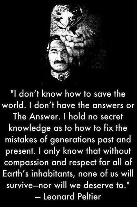 Leonard Peltier, Robert Redford, Awesome Quotes, Save The World, Secret Society, Social Justice, I Don't Know, Creative Projects, The Words