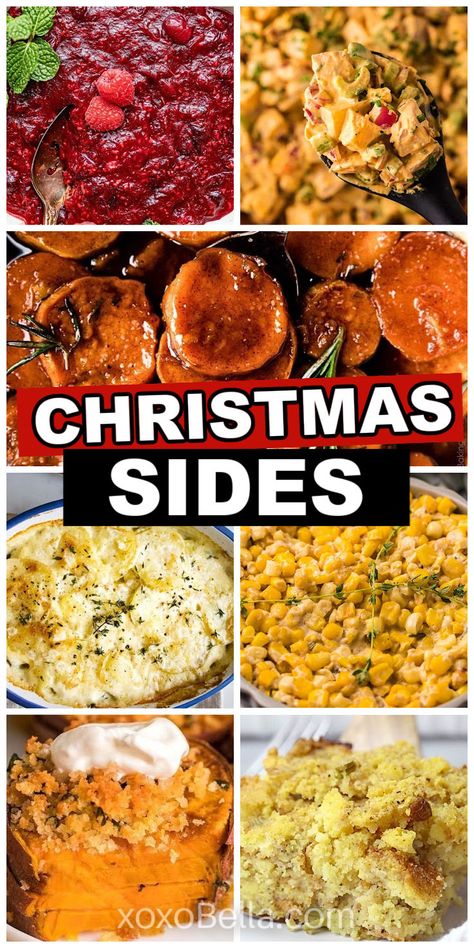 Side dish recipes for Christmas Best Side Dishes To Take To A Party, Sides For Holiday Dinner, Basic Side Dishes, Non Vegetable Side Dishes, Christmas Supper Side Dishes, Amazing Sides Dishes, Side Starch Dishes, Easy Holiday Side Dishes Christmas, Xmas Dinner Sides Dishes