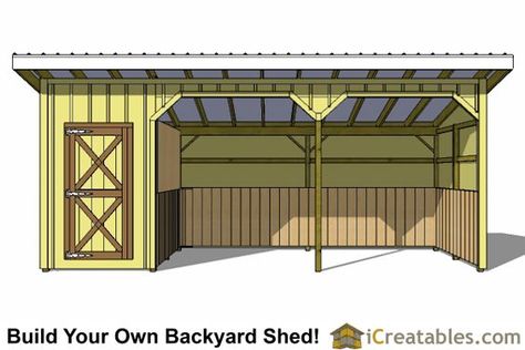 12x24 Run In Shed And Tack Room Plans Horse Run In Shelter, Timber Frame Shed Plans, 8x12 Shed Plans, Small Horse Barns, Horse Shed, Diy Horse Barn, Loafing Shed, Lean To Shed Plans, Horse Shelter