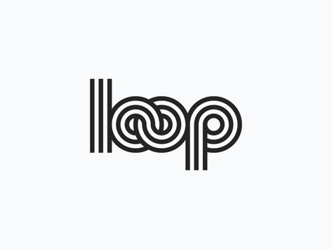 The Great Loop, Loop Logo Design, Twist Logo, Thread Logo, Movement Logo, Loop Logo, Digital Painting Techniques, Fabric Logo, Typographic Logo