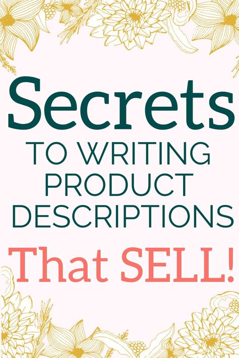 Secrets To Writing Product Descriptions That Sell | Amika Ryan | Shepherd Like a Girl Writing Product Descriptions, Craft Business Plan, Selling Crafts Online, Reselling Business, Selling Crafts, Business Basics, Small Business Plan, Descriptive Writing, Business Help