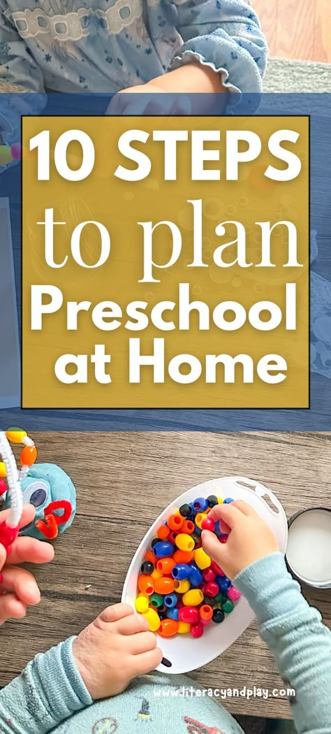 It can be overwhelming to get started with homeschooling. But I am here to help you! I have shared 10 easy steps to get started with Preschool at Home. Learn how you can teach your preschool homeschool! How To Start Preschool At Home, How To Start Homeschooling Preschool, Homeschool Corner Preschool, Kindergarten Prep At Home, What To Teach In Preschool, Starting A Preschool, Preschool Ideas At Home, Montessori At Home Preschool, How To Teach Preschool At Home