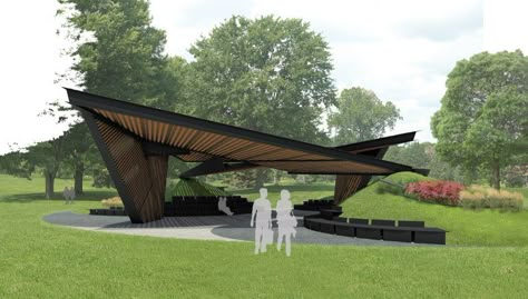 Modern Pavilion Design, Pavilion Architecture, Pavilion Design, Architecture Concept Drawings, Landscape Architecture Design, Education Architecture, Architecture Design Concept, Parking Design, Architecture Presentation