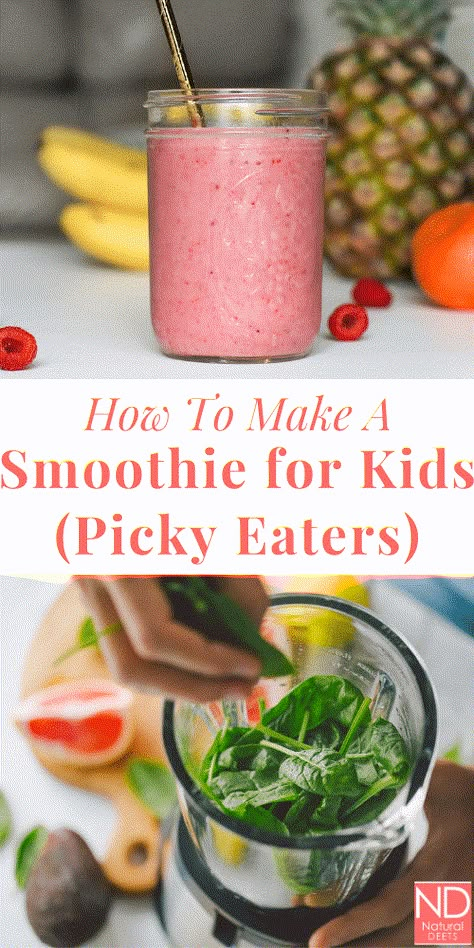 How To Make a Smoothie For Kids (Picky Eaters!) Picky Kids Meals, Kid Smoothies, Kid Friendly Smoothies, Picky Eaters Dinner, Smoothie For Kids, Picky Eaters Recipes, Healthy Smoothies For Kids, Toddler Picky Eater, Toddler Smoothies