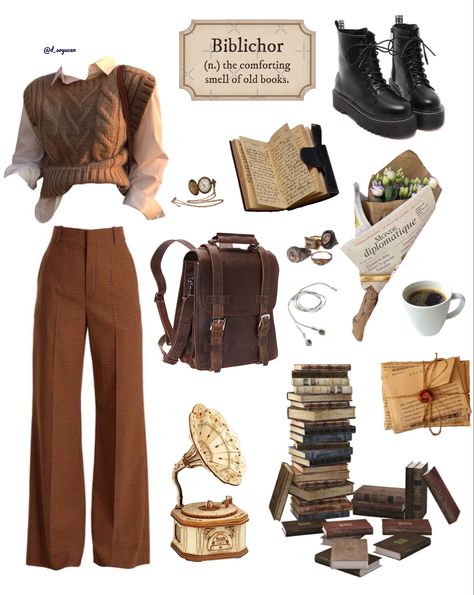 Bookcore Outfit, Castle Core Outfits, Book Worms Aesthetic Outfit, Coffe Outfits, Book Nerd Aesthetic Outfit, Bookstore Aesthetic Outfit, Book Girl Outfits, Castle Halls, Historian Aesthetic