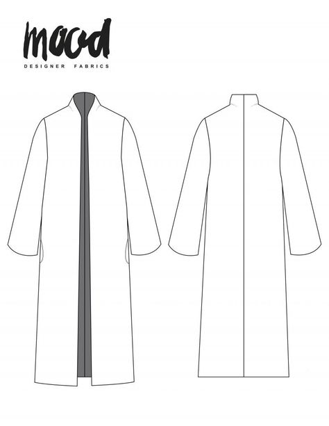 Begonia Jacket Redux - Free Sewing Pattern - Mood Sewciety Kimono Coat Pattern, Mood Sewciety, Sewing Patterns Free Women, Coat Pattern Sewing, Garment Sewing, Quilt Coat, Free Sewing Pattern, Jacket Pattern Sewing, Mood Fabrics