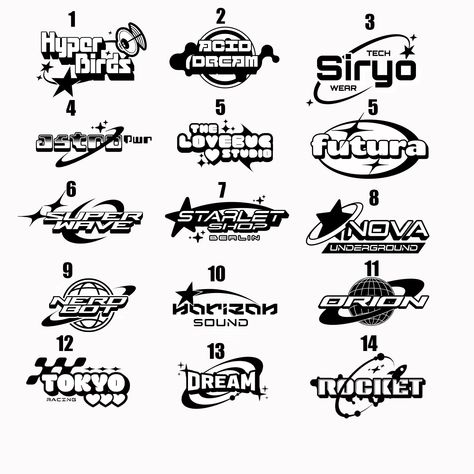 Y2k Logo Design, Tattoo Y2k, Numbers Tattoo, 2000 Style, Youth Logo, Y2k Logo, 10 Tattoo, Free Logos, Digital Logo