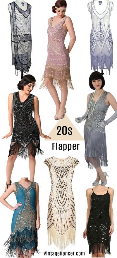 1920s flapper dresses, 1920s style clothing at VintageDancer.com/1920s Great Gatsby Outfits, Estilo Charleston, Flapper Dresses 1920s, Dresses 1920s Style, Gatsby Outfit, 1920s Flapper Costume, 1920s Clothing, 1920s Costume, Fashion 1920s