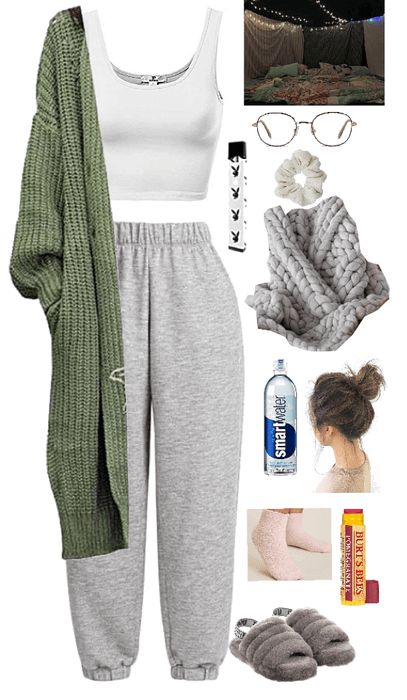 Winter Home Outfit Lazy Days, Cozy House Outfit, Winter At Home Outfits, Cozy Winter Outfits Lazy Days Comfy Clothes Lounge Wear, Cozy Outfit At Home, Simple Home Outfits, Comfy Outfits To Wear On Your Period, Comfy Outfits To Wear At Home, At Home Cozy Outfits