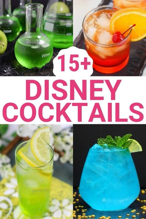 Disney Princess Drinking Alcohol, Lilo And Stitch Alcoholic Drink, Disney Shots Alcohol, Drinks Inspired By Movies, Disney Inspired Drinks Cocktails, Disney Drinks Recipes, Disney Inspired Drinks Non Alcoholic, Disney Theme Cocktail Party, Alcholic Drink Disney