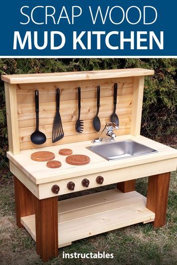 Outdoor Play Kitchen, Mud Kitchen For Kids, Outdoor Kitchen Cabinets, Diy Mud Kitchen, Play Kitchens, Kids Outdoor Play, Kitchen Decor Ideas, Mud Kitchen, Backyard Play