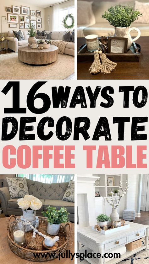 Coffee Table Decor Coffee And End Table Decor, Decor On Round Coffee Table, How To Style A Round Coffee Table Tray, Small Coffee Table Decor Ideas, Coffee And End Tables Ideas Living Rooms, Two Tier Coffee Table Decor, How To Style A Tray Coffee Tables, Coffee Table Decor Living Room Modern, Ideas For Coffee Table Decor