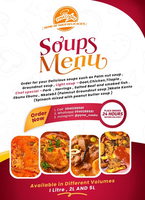 Flyers Food Design, Notice Design Layout, Restaurant Posters Design, Food Menu Flyer Design, Flyer Graphic Design Inspiration, Food Flyer Design Creative, Restaurant Poster Design, Restaurant Flyer Design, Flier Designs