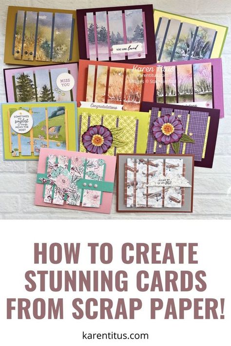 Stampin Up Scrap Cards, Using Scrap Paper For Cards, Card Layouts Templates Free Printable, Herringbone Card Technique, Celebrate Card Ideas, Quick Christmas Card Ideas, Easy Card Layouts Simple, Cards To Make And Sell, Printable Sentiments For Cards Free