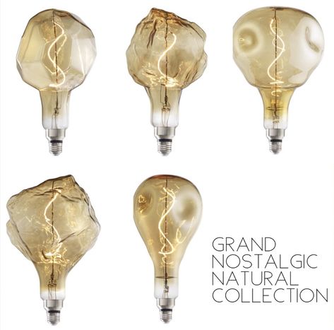 Check out these one of a kind light bulbs, the newest addition to our line of oversized LED Edison filament bulbs. Standard bulb base make them easy to screw into most existing fixtures, or make basic custom pendants or table lamp bases to show them off.   The glass bulbs are named Glacier, Iceberg, Orb, Droplet, and Jewel. Click through to see them in action, they are awe inspiring! Goddess Eos, Vintage Light Fixtures, Handmade Lighting, Lamp Socket, Custom Pendants, Ball Lights, Lamp Bulb, Edison Bulb, Hanging Pendants