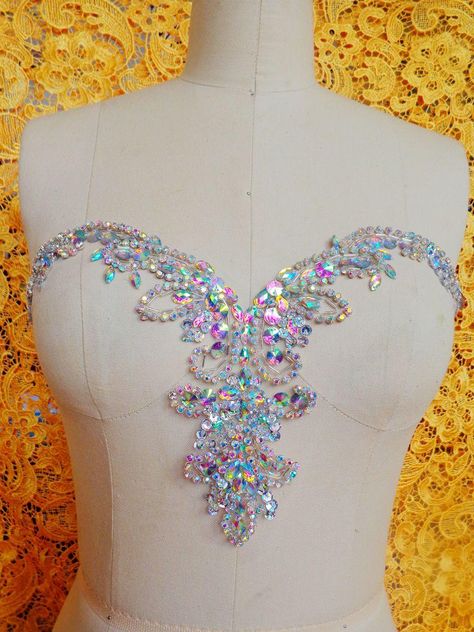 aeProduct.getSubject() Ballroom Jewelry, Sew On Rhinestones, Dance Accessories, Crystal Trim, Rhinestone Appliques, Figure Skating Dresses, Belly Dance Costumes, Beaded Applique, Crystal Accessories