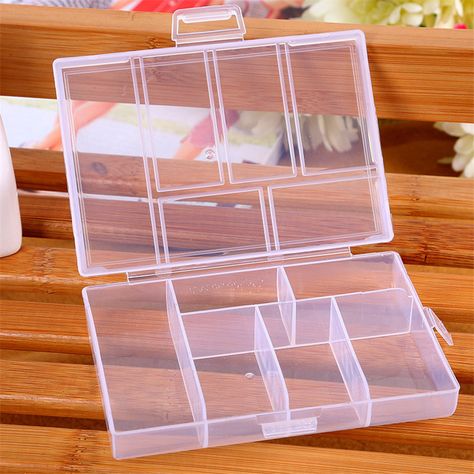 High Quality  Storage Case Box Holder Container Pills Jewelry Nail Art Tips 6 Grids New York Bedroom, Craft Organization Diy, Christmas Decoration Storage, Christmas Tree Storage Bag, Small Storage Boxes, Christmas Tree Storage, Collapsible Storage Bins, Toy Storage Organization, Jewelry Organizer Storage