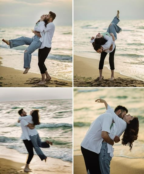 Resort Photoshoot Ideas Couple, Casual Couples Photoshoot Summer, Couple Picture Ideas Photo Shoots, Beach Prenup Photoshoot Ideas, Beach Photography Couples, Beach Photoshoot Couple, Beach Couple Poses, Beach Couple Photography, Beach Engagement Ideas