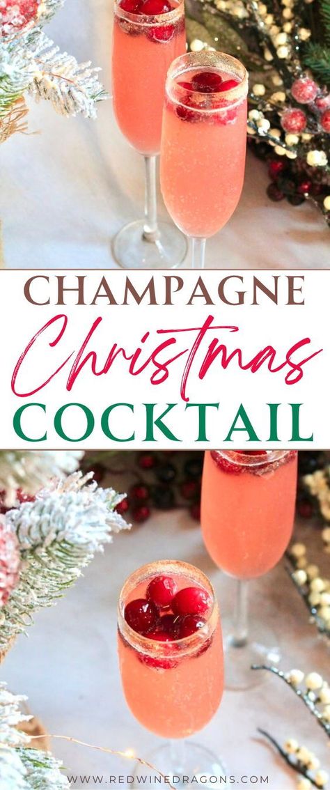 Pop a little bubbly open for this festive holiday cocktail!  This easy sparkling drink has a touch of festive cranberry flavor blended with hint of cinnamon spice to make easy Christmas champagne cocktails with Fireball. #christmasdrinks #christmascocktails #christmasfireballcocktail #fireballchristmasdrinks #champagnechristmascocktail #holidaychampagnecocktail #fireballcocktails Christmas Cocktails With Bulb, Christmas Drinks With Fireball, Fireball Holiday Drinks, Champagne Christmas Cocktail, Fireball Christmas Drinks, Pink Christmas Cocktail, Champagne Christmas Drinks, Cocktails With Fireball, Christmas Ornament Cocktails