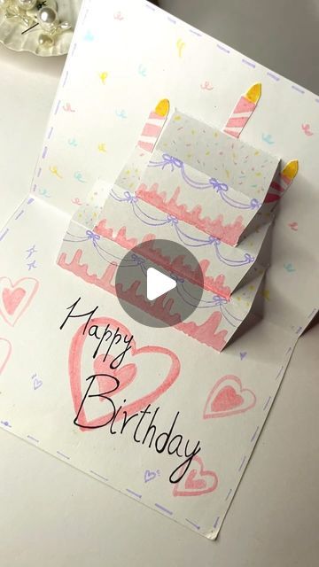 Osheen | acrylic art & cute DIYs ⋆𐙚₊˚⊹♡ on Instagram: "✨ POP-UP card DIY 

easy peasy 15 min birthday card idea 💌
all you need is 
-paper 
-markers 
-glue 
-scissors 
✨

#reels #reelsinstagram #reelitfeelit #reelkaro-feelkaro #diy #diyprojects #reelsvideo #diy #diygiftideas #giftideas #aesthetic #aesthetic #scrapbook #birthday #giftideasforher #giftideasforhim 
Cute gift ideas for friends, aesthetic diy, friendship, gift ideas, scrapbook, card, heart, art, reels, trending, birthdays 
#lovegram #friendship handmade gifts, birthday cards, greeting cards." Pop Up Birthday Cards Diy Easy, Gift Ideas For Friends Aesthetic, Cute Gift Ideas For Friends, Scrapbook Birthday, Cards Diy Easy, Aesthetic Scrapbook, Art Reels, Cute Gift Ideas, Gift Ideas For Friends