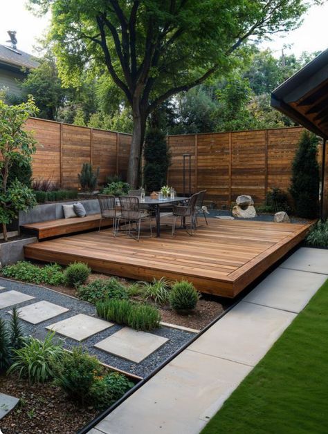 Small Yards, Back Garden Design, Backyard Renovations, Backyard Landscape, Patio Garden Design, Backyard Remodel, Modern Backyard, Backyard Inspiration, Outdoor Gardens Design