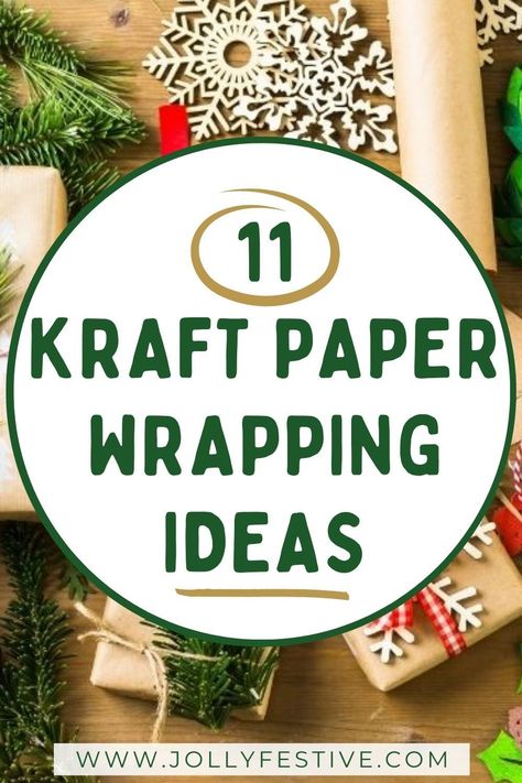 Brown paper wrapping ideas for an eco-conscious Christmas! Use this recyclable gift wrap idea and create your own fun designs. A perfect sustainable Christmas idea, these 11 kraft paper wrapping ideas for the holidays are ideal to give your gifts a personal feel. DIY your gift wrap this Christmas with these gift wrapping ideas for the holidays. Christmas Wrapping Ideas Kraft Paper, Decorate Kraft Paper Wrapping, Christmas Gift Wrap Brown Paper, Christmas Wrapping Brown Paper Ideas, Plain Brown Wrapping Paper Ideas, Brown Kraft Paper Wrapping Christmas, Christmas Diy Wrapping Ideas, Brown Kraft Paper Wrapping, Recycle Wrapping Ideas