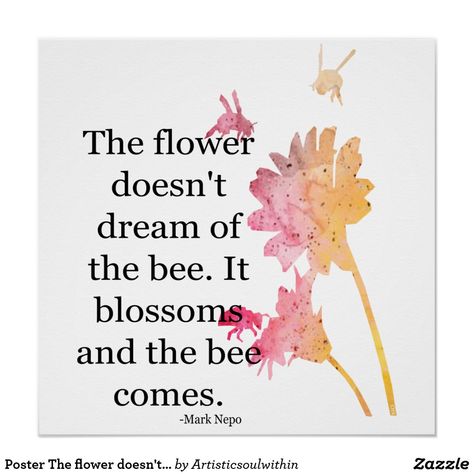 Bee Poster, Bee Quotes, Shop Poster, Quote Diy, Bee On Flower, Bee Art, Bee Decor, I Love Art, Corner Designs