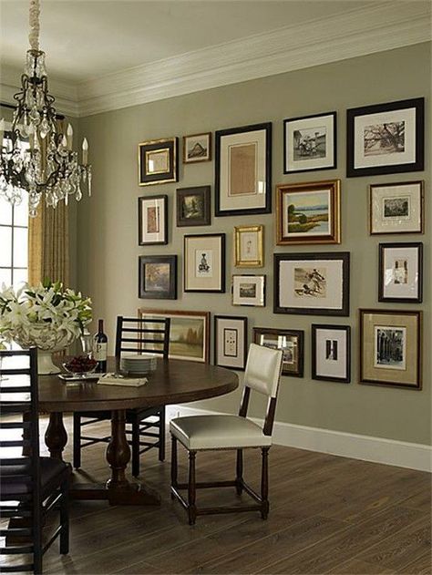 Gallery Wall Tutorial, Picture Placement, Traditional Interior, Wall Gallery, Dining Room Design, Design Case, Room Table, Decoration Design, Dining Room Decor