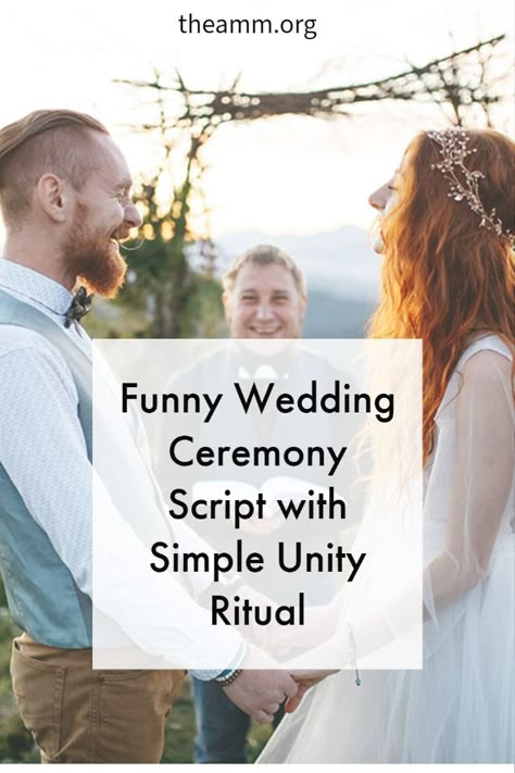 Non Traditional Wedding Ceremony Ideas Scripts, Wedding Officiant Script Ring Exchange, Non Tradition Wedding Ceremony, Wedding Ceremony Ring Exchange Script, Quick Wedding Ceremony, Officiant Wedding Script With Own Vows, Fun Wedding Officiant Script, Sequel Wedding Ceremony Script, Wedding Commitment Ideas