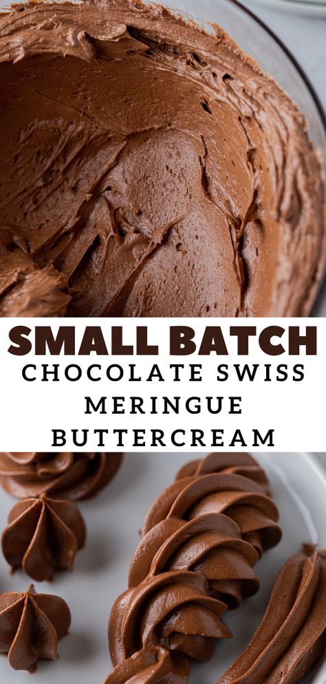 Ganache Recipes, Chocolate Swiss Meringue Buttercream, Batch Recipes, Cake Frosting Recipe, Cakes And Cookies, Small Cakes, Interesting Pictures, Meringue Buttercream, Swiss Meringue Buttercream