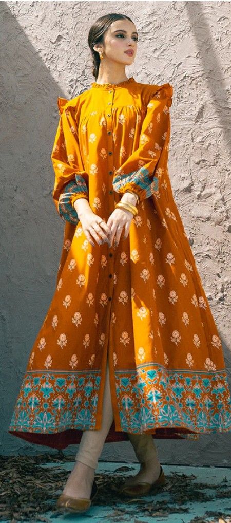 Long Frock by wear Ego Link is given below Long Dress Indian, Woman Long Dress, Pakistani Kurta, Dress Indian, Long Dress, Ready To Wear, Design