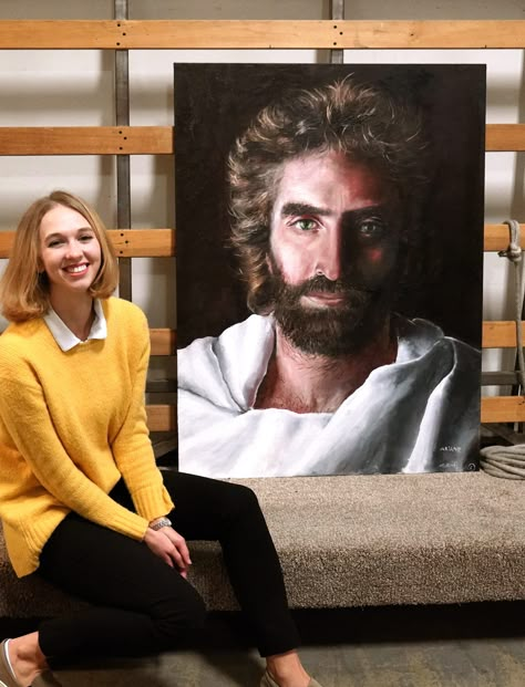 Akiane Kramarik painted "Prince of Peace," an image of Jesus, when she was 8. Real Image Of Jesus, Akiane Kramarik Paintings, Jesus Christ Drawing, The Lion And The Lamb, Akiane Kramarik, Jesus Art Drawing, Jesus Christ Illustration, Lion And The Lamb, Estilo Cholo