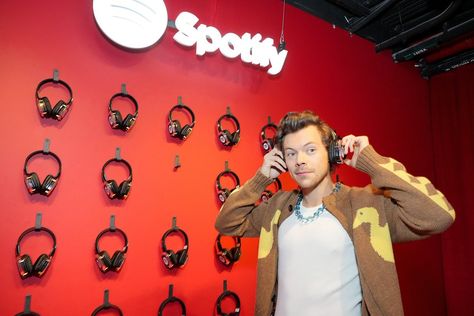 Spotify Listening, Spotify Event, Harry Aesthetic, Listening Party, Bunny Boy, Harry Style, Harry's House, Harry Styles Cute, Harry Styles Wallpaper