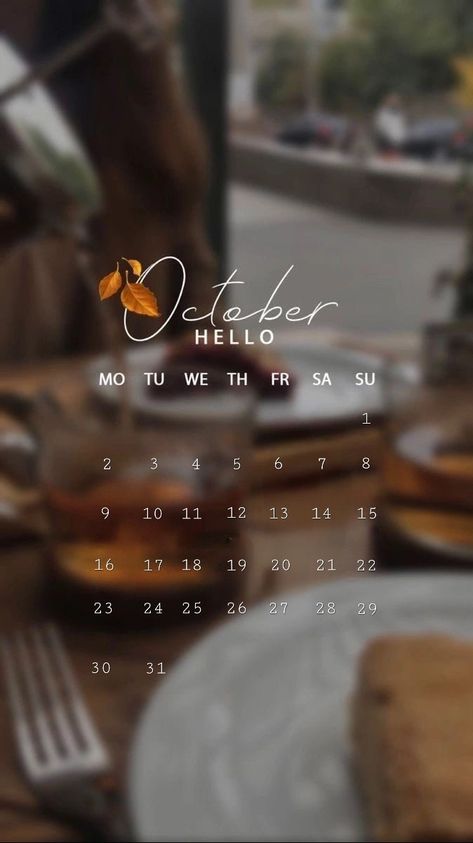 Hello October Instagram Story, Hello October Instagram, October Calendar Wallpaper, Wallpaper October, Waves Wallpaper Iphone, September Wallpaper, Lock Screen Wallpaper Android, Happy Birthday To Me Quotes, Autumn Phone Wallpaper