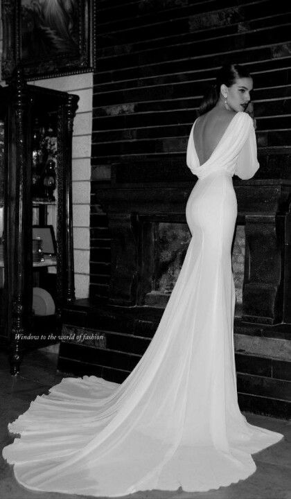 So pretty Inbal Dror Wedding Dresses, Backless Lace Wedding Dress, Trendy Wedding Dresses, Dream Wedding Ideas Dresses, Backless Wedding, A Wedding Dress, Backless Wedding Dress, Best Wedding Dresses, Elegant Wedding Dress