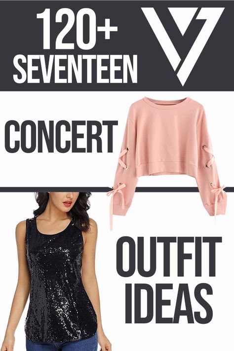 Twice Concert Outfit Ideas 2023 Plus Size, Seventeen Kpop Concert Outfit, Simple Kpop Concert Outfit, Seventeen Style Outfit, What To Wear To A Pop Concert, Carat Concert Outfit, Concert Outfit Kpop Seventeen, Seventeen Outfits Concert Ideas, Going Seventeen Outfits