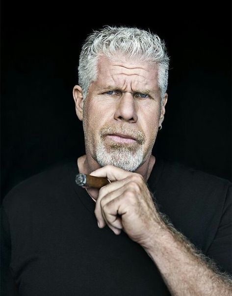 Ron Perlman I Miss My Boyfriend, Ron Perlman, Good Cigars, Pipes And Cigars, Cigars And Whiskey, Step Kids, Sons Of Anarchy, Grey Hair, Hollywood Stars