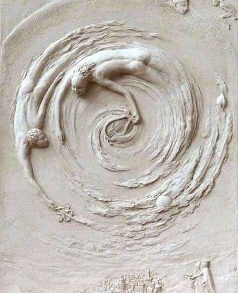 Goga Tandashvili Music Sculpture Art, 3d Artwork Sculpture Art Projects, Basrelief Sculpture, Relief Sculpture Ideas, Time Sculpture, Bas Relief Art, Sculptural Painting, Diy Sculpture, Painted Sculpture