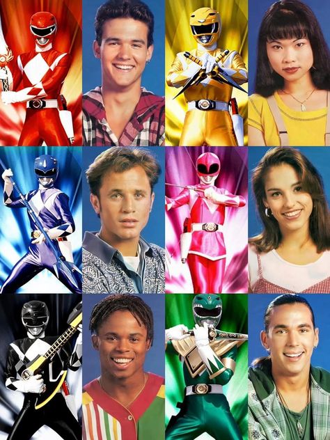 Power Rangers Mighty Morphing, Power Rangers Pictures, Tommy Oliver Power Rangers, Power Rangers Poster, Jason Lee Scott, Original Power Rangers, Power Ranger Birthday Party, Amy Jo Johnson, Power Rangers Comic