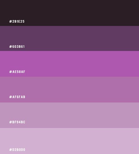 Lilac and Purple Colour Scheme– Colour Palette #40 1 - I Take You | Wedding Readings | Wedding Ideas | Wedding Dresses | Wedding Theme Purple Colour Scheme, Purple Colour Palette, Purple Monochrome, Purple Colour Shades, Colour Names, Ombre Purple, Purple Color Schemes, Bedroom Cupboard, Wedding Readings