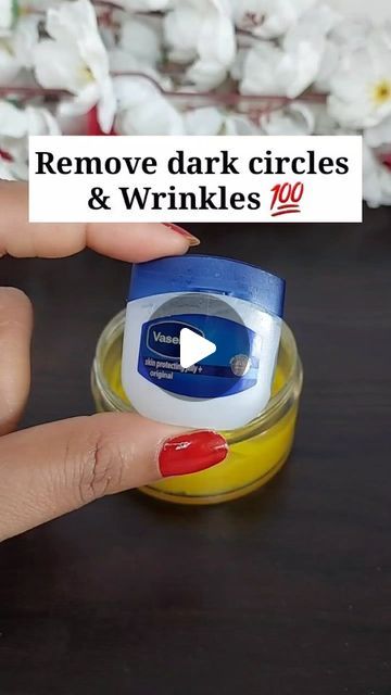 Shalini ♥️ Skin & Hair care 💁‍♀️ on Instagram: "💯 Remove dark circles & wrinkles ...  Ingridents ✅  Turmeric  Aloeveragel  Vaseline   For  best results use daily...  Follow for more ♥️  . . #darkcircles #darkcirclestreatment #darkcirclesundereyes #darkcirclesbegone #darkcirclesremedy #darkcircle #beautytips #beautyblogger #reels #reelsinstagram #reelitfeelit #reelkarofeelkaro #trending #viralreels #fyp" Face Wrinkles Anti Aging, Eye Cream For Dark Circles, Remove Dark Circles, Skin Care Wrinkles, Dark Circles Under Eyes, Face Wrinkles, Eye Wrinkle, Unwanted Hair Removal, Anti Aging Treatments