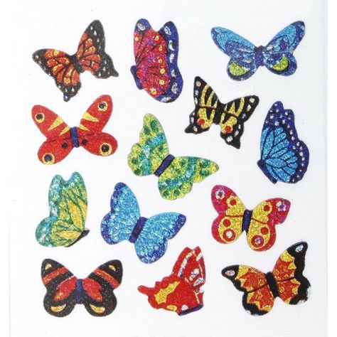 Powered by Frooition Visit our store Feedback Contact us About us Art Supplies Teaching Supplies Office Supplies Toys and Games BUTTERFLY STICKERS Item Description Colorful, self-adhesive stickers are great for incentives, goodie bags, graded papers and more. Package contains 15 "squares" of stickers. 195 stickers total, measuring approximately 1/2" to 5/8". About Us About Us Payment Shipping Term Y2k Stickers, Butterfly Stickers, Pop Stickers, Teaching Supplies, Alphabet Stickers, Glitter Stickers, Sticker Collection, Free Stickers, Scrapbook Stickers