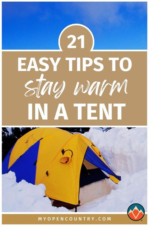 Discover the best ways to keep warm in a tent during chilly nights. From choosing insulated sleeping pads and thermal sleeping bags to strategies for wind blocking and heat retention, learn how to maintain a cozy environment, ensuring a comfortable sleep outdoors. | Learn more about Camping In Cold Weather Zelt Camping Hacks, Winter Camping Outfits, What To Bring Camping, Tent Hacks, Camping Necessities, How To Stay Warm, Zelt Camping, Snow Camping, Cozy Environment