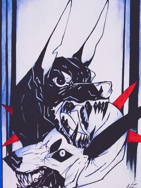 Angry dogs Angry Smile Drawing, Dog Biting Drawing, Angry Art Aesthetic, Angry Dog Tattoo, Angry Dog Illustration, Angry Dog Drawing, Bite Mark Aesthetic, Angry Sketch, Adrien Core