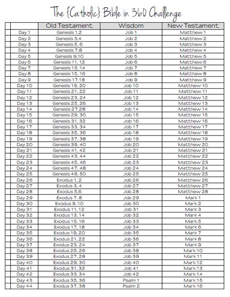 Printable Catholic Bible in a Year readings tracker. Catholic Journaling, Catholic Bible Study, Study Organizer, Bible Plans, Year Bible Reading Plan, Tips For Reading, Bible Studies For Beginners, Catholic Beliefs, Bible In A Year