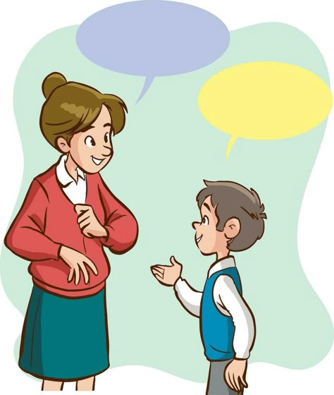 vector illustration of teacher and students talking Teacher Talking To Student, Editorial Cartooning About Education, Teacher And Student Illustration, Teacher And Student Drawing, Teacher And Student Images, Talk Illustration, Talking Illustration, Talking Drawing, Teacher Vector